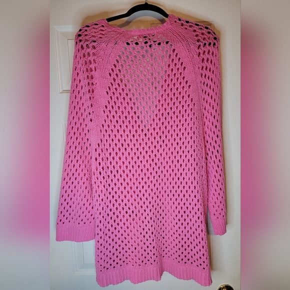 Hollow Style Cardigan by Preswick & Moore  - Pink - 3x - Picture 2 of 3